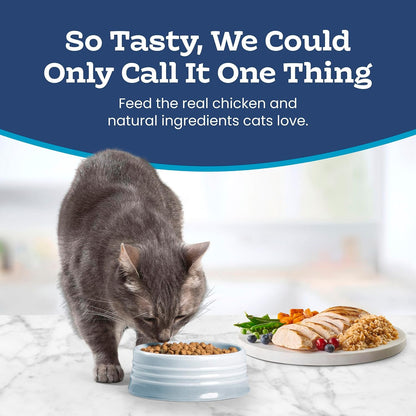 Tastefuls Natural Dry Food for Adult Cats, Sensitive Stomach, Chicken & Brown Rice Recipe, 15-Lb Bag